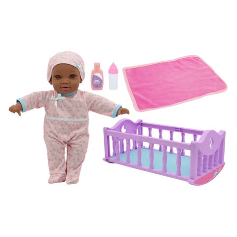 12" Crib Time Fun Aa Talking Baby Doll 2+