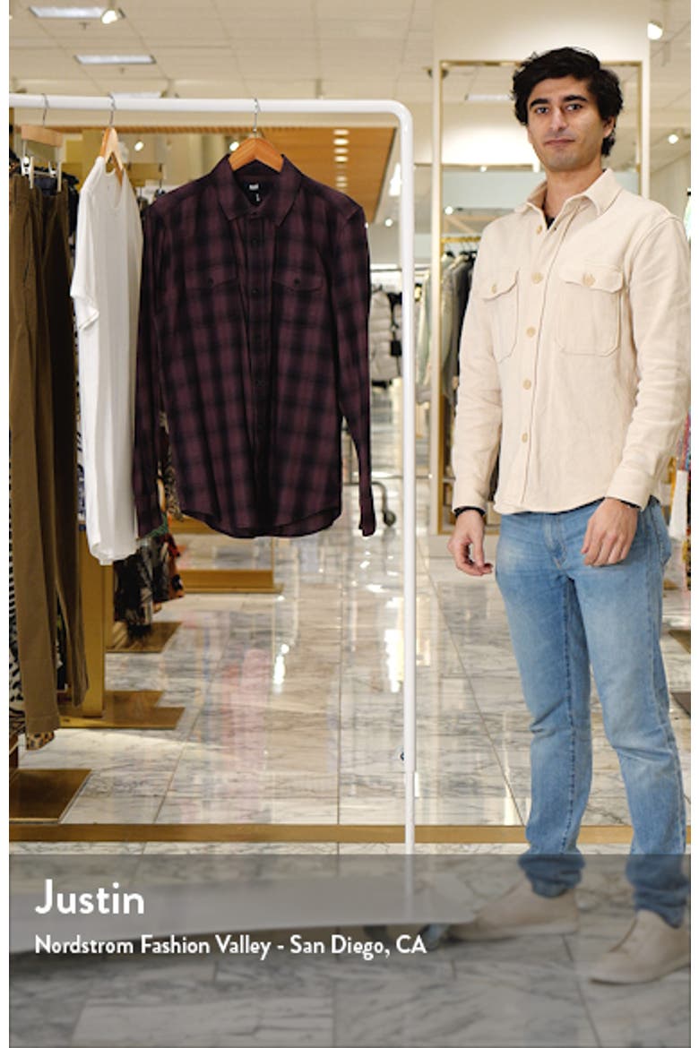 Everett Plaid Flannel Button-Up Shirt video