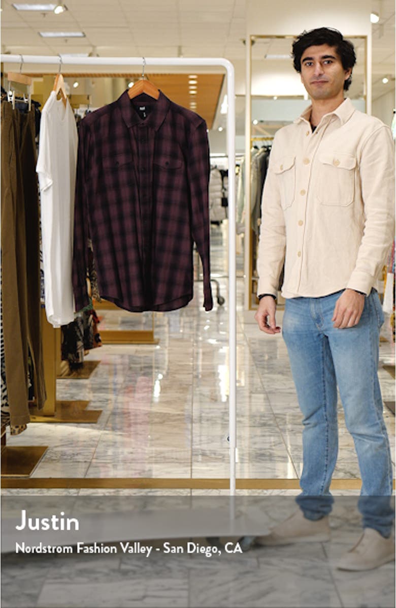 Everett Plaid Flannel Button-Up Shirt, sales video thumbnail