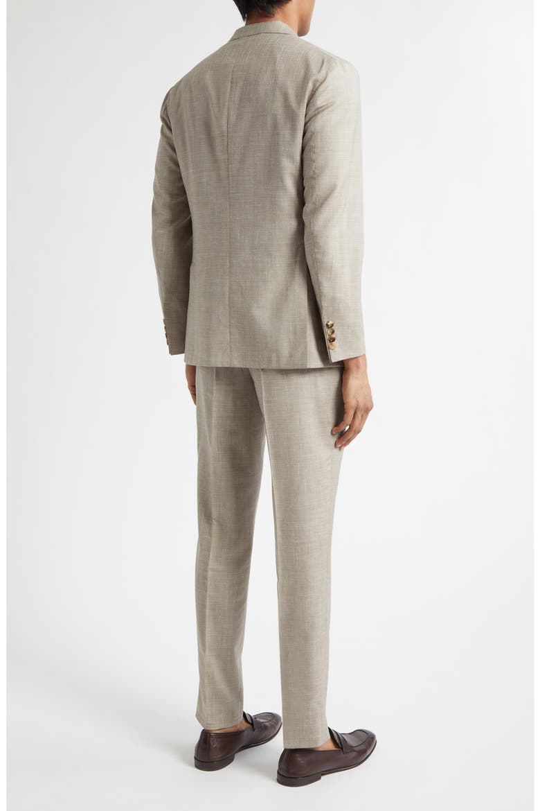 K-Jacket Wool, Silk & Linen Suit, Alternate, color, SAND