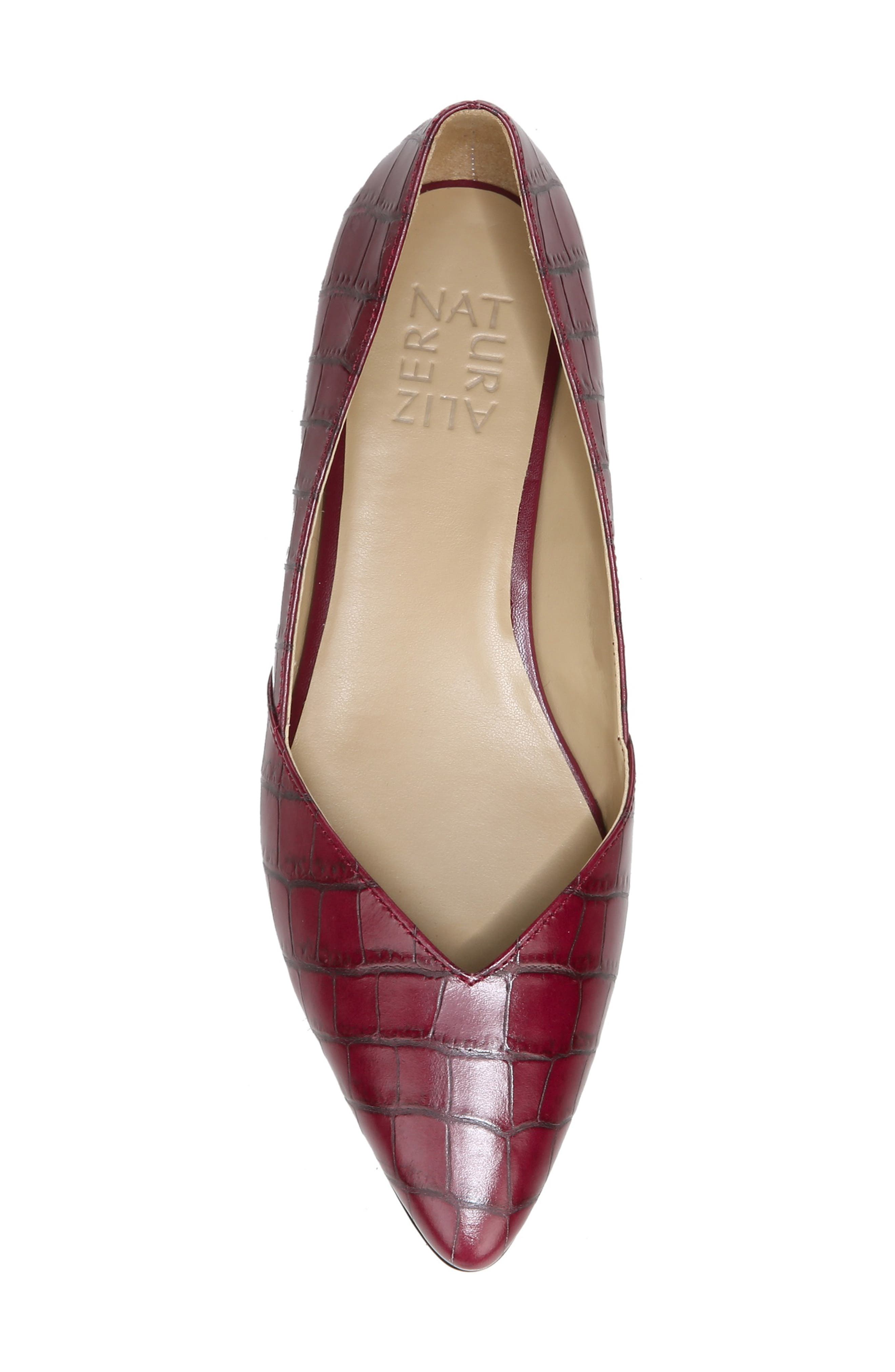 Naturalizer Havana Croc Embossed Flat, Alternate, color, 