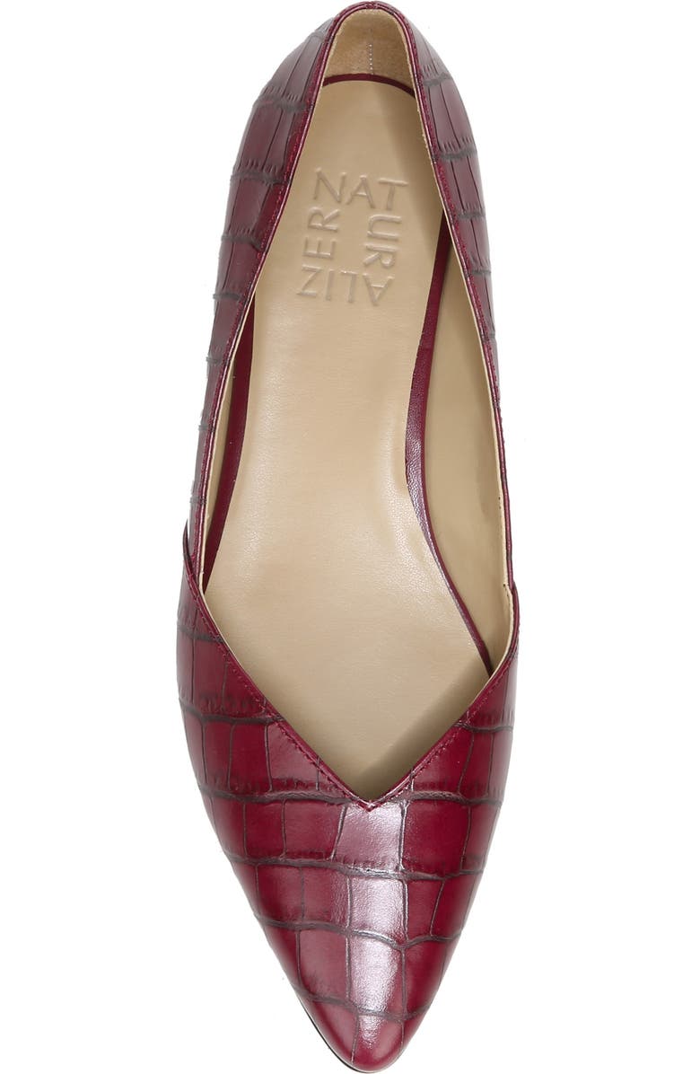 Naturalizer Havana Croc Embossed Flat, Alternate, color,