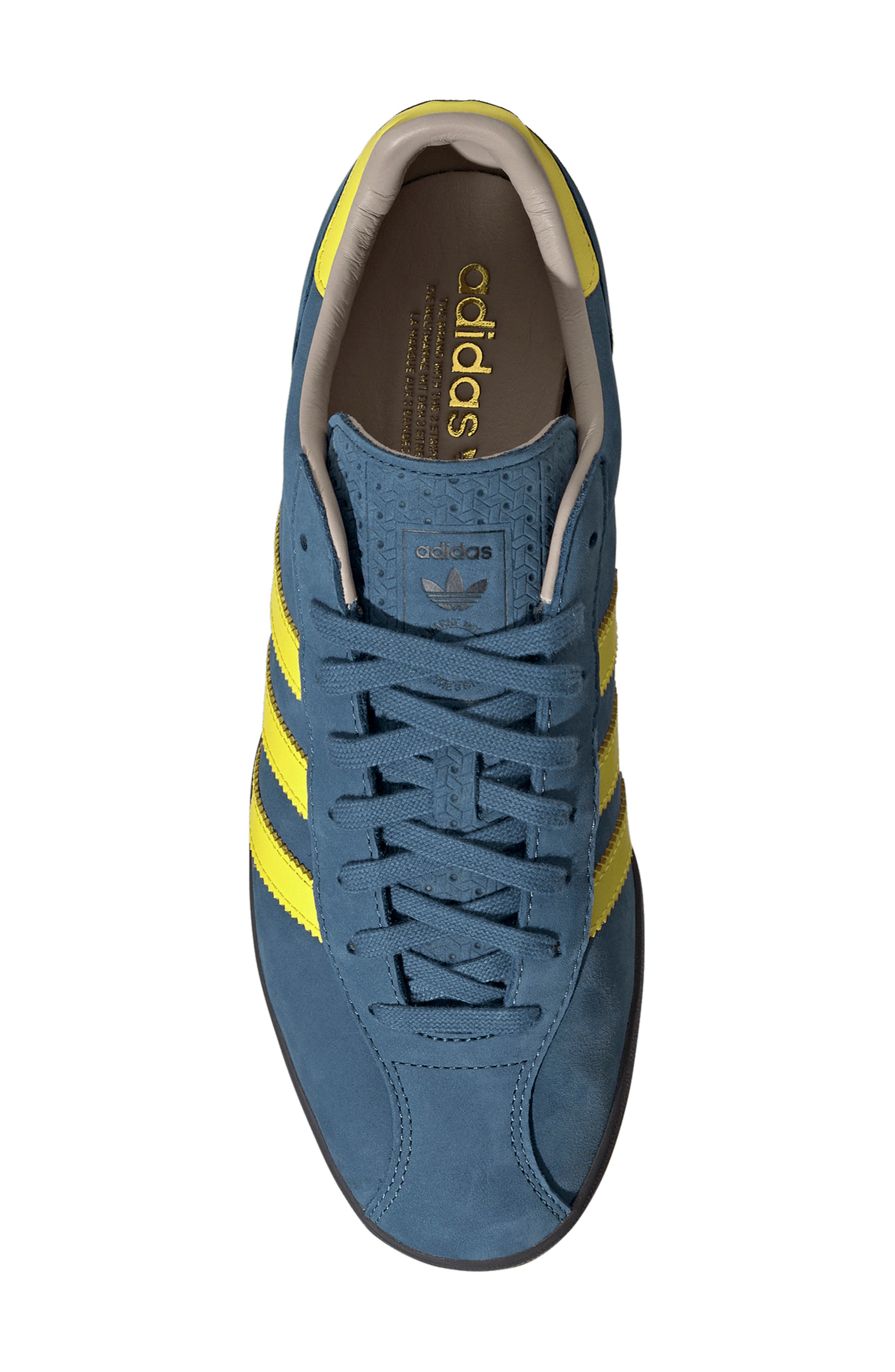 Gender Inclusive Gazelle Indoor Pro Sneaker, Alternate, color, SHOCK YELLOW/ CHARCOAL