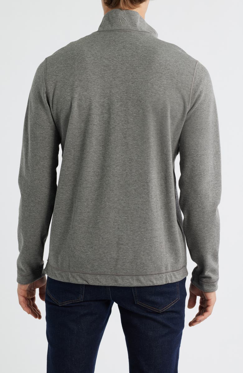 Johnston & Murphy Icon Reversible Quarter Zip, Alternate, color, Gray/ Black