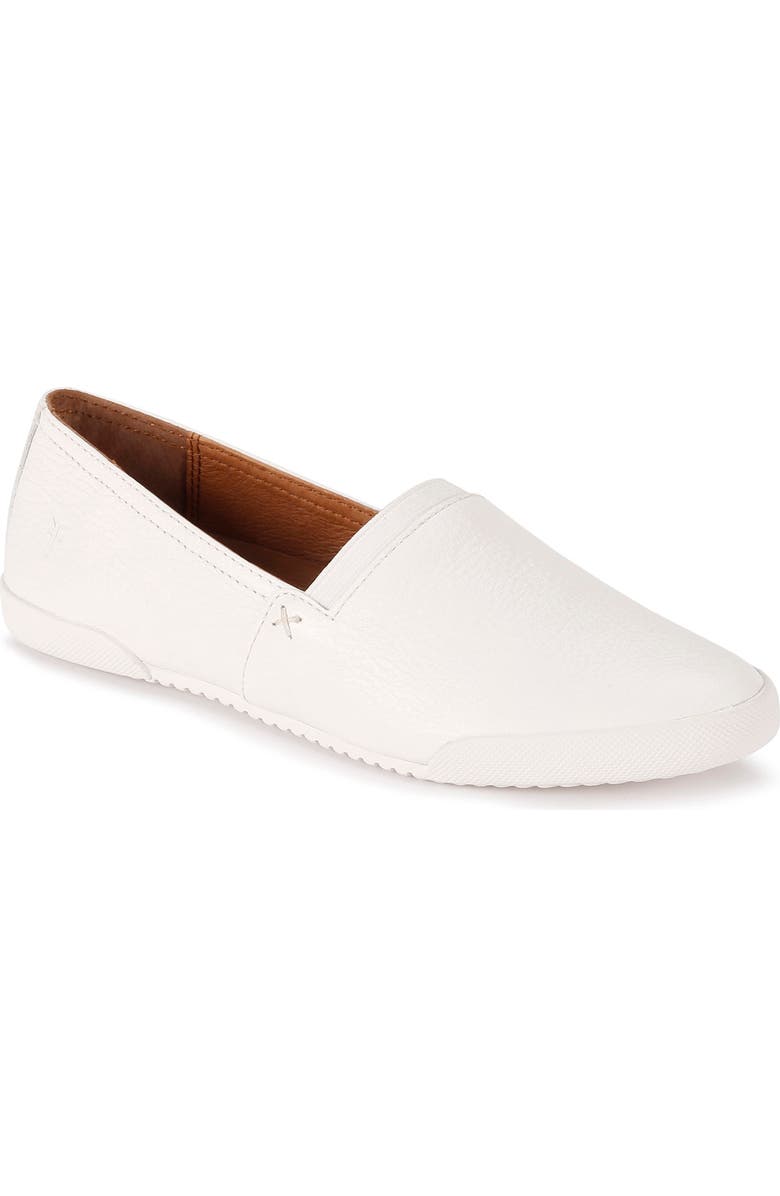 Frye Melanie Slip-On Flat, Alternate, color, White - Lyra