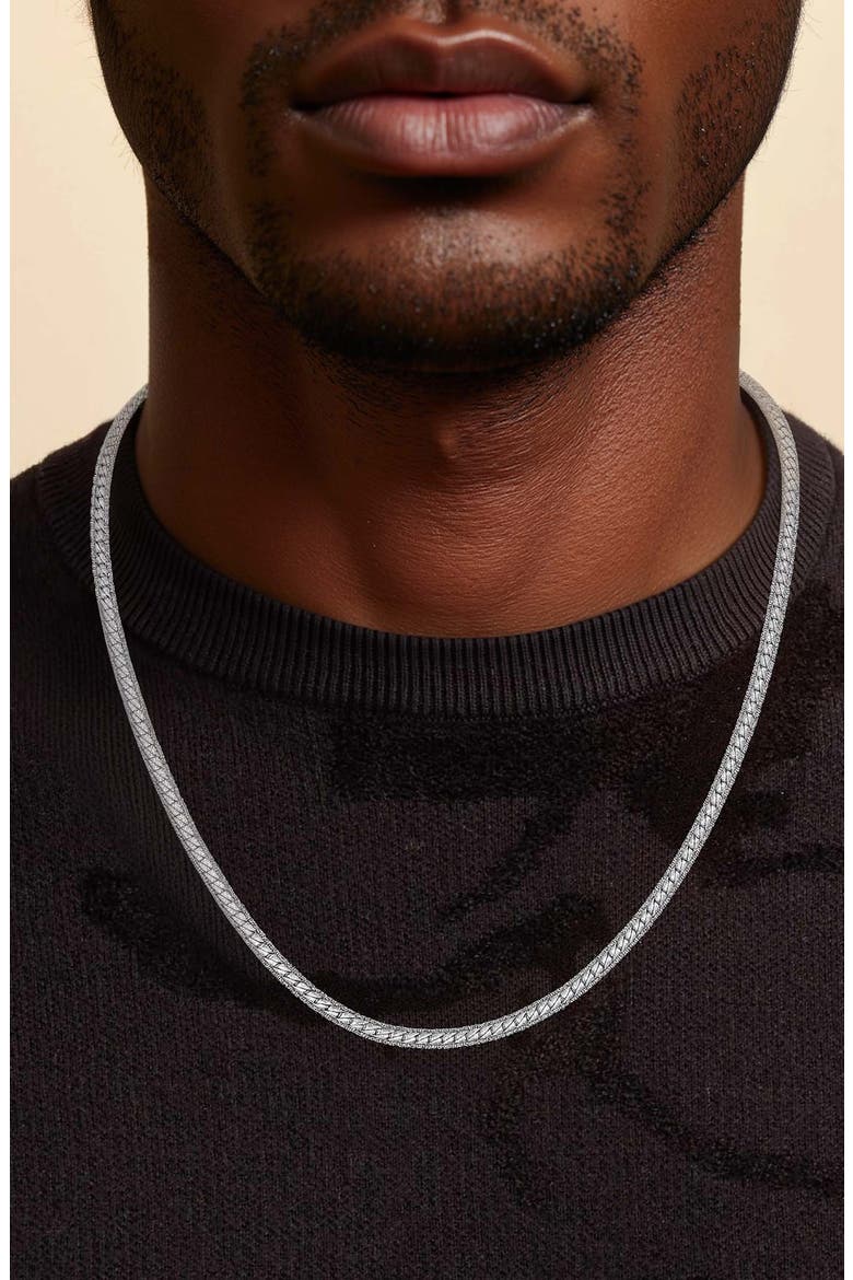 Miami Cuban Chain Necklace, Alternate, color, SILVER