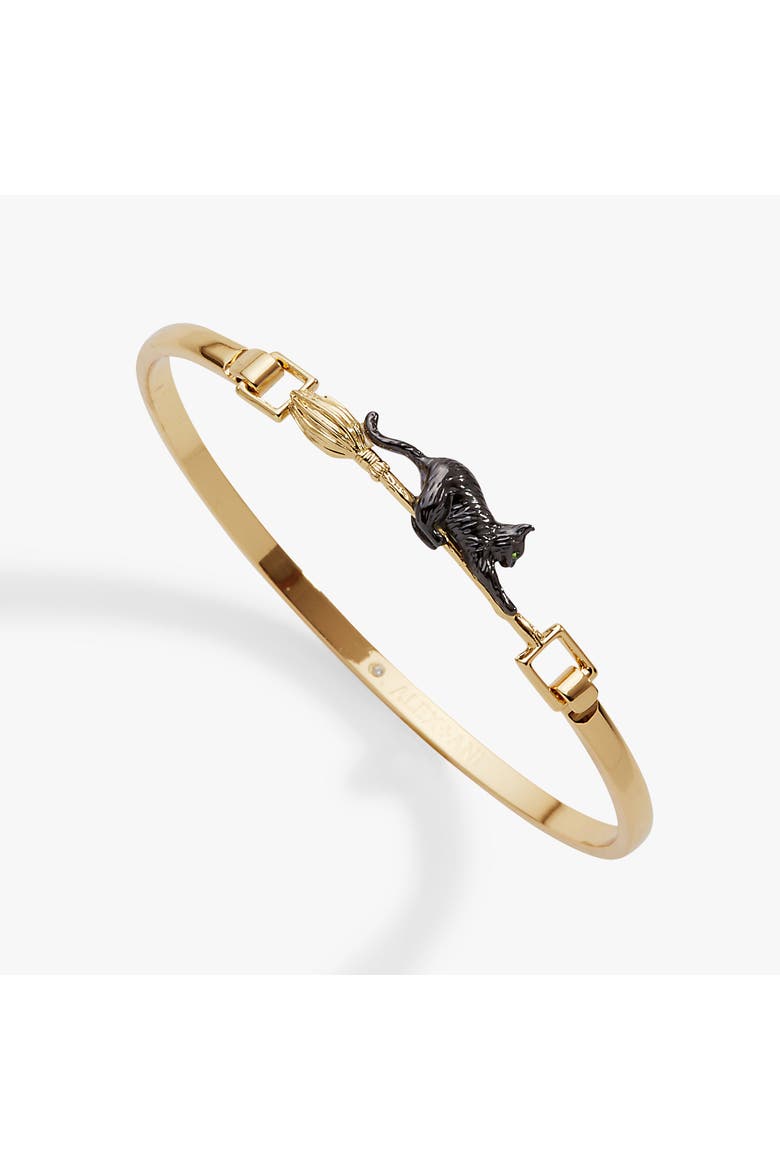 Celestial Cat Tension Bangle, Main, color, Gold
