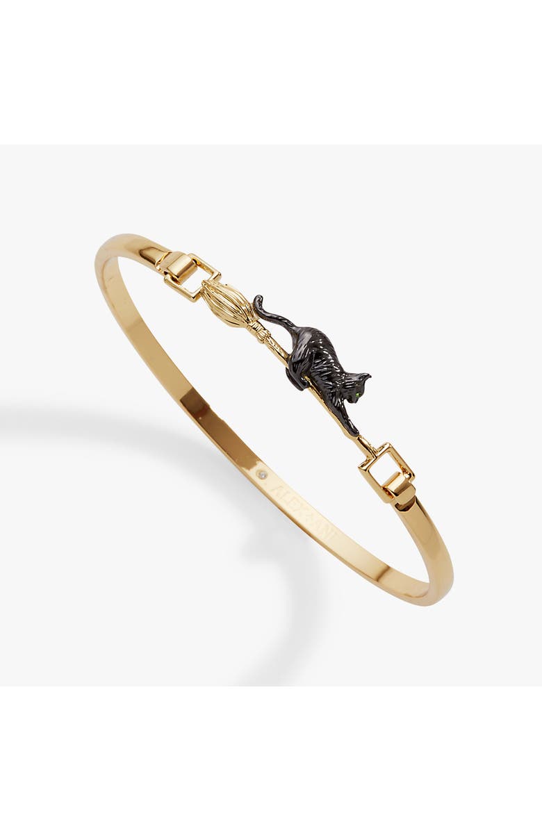 Alex and Ani Celestial Cat Tension Bangle, Main, color, Gold