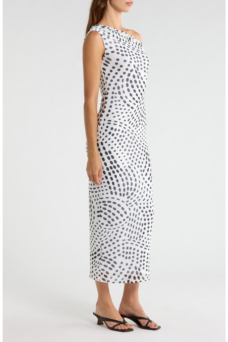 Holden Swirl Dot Print Dress, Alternate, color, NOIR SWIRL DOT