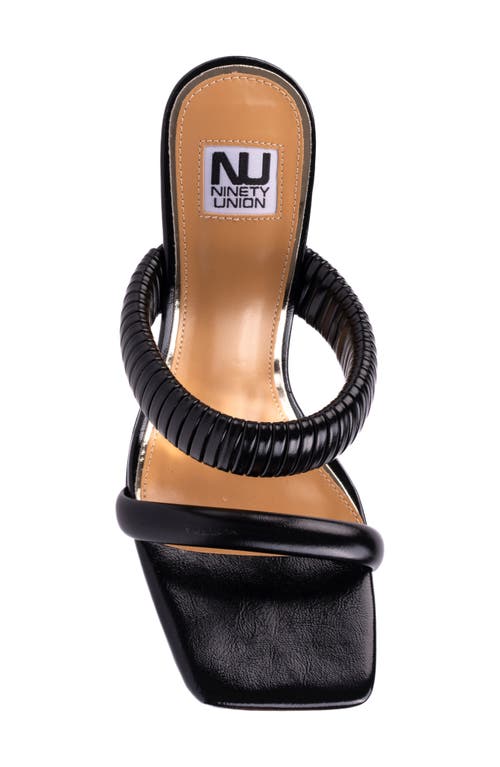 Ninety Union Raddle Square Toe Sandal In Black
