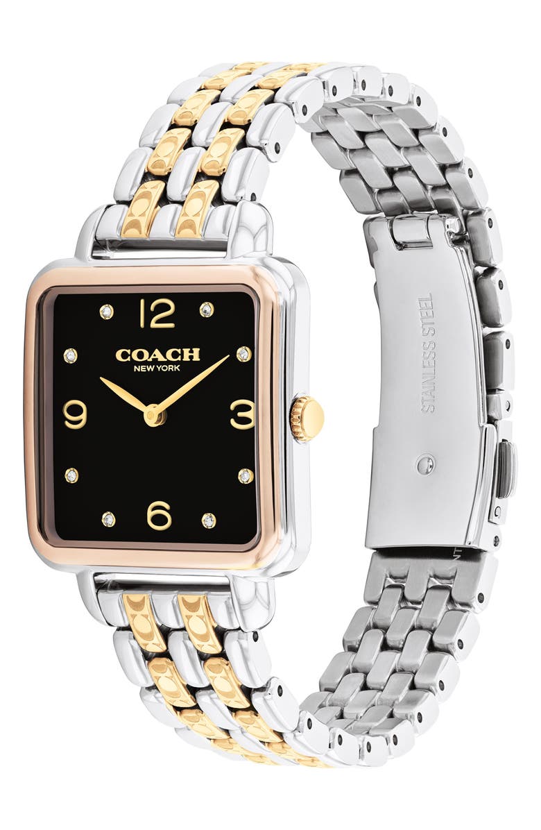 COACH Cass Bracelet Watch, 28mm, Alternate, color, Black