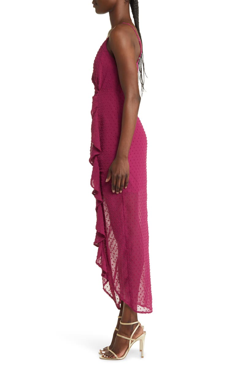 Lulus For Us to Dance Swiss Dot Gown, Alternate, color, 