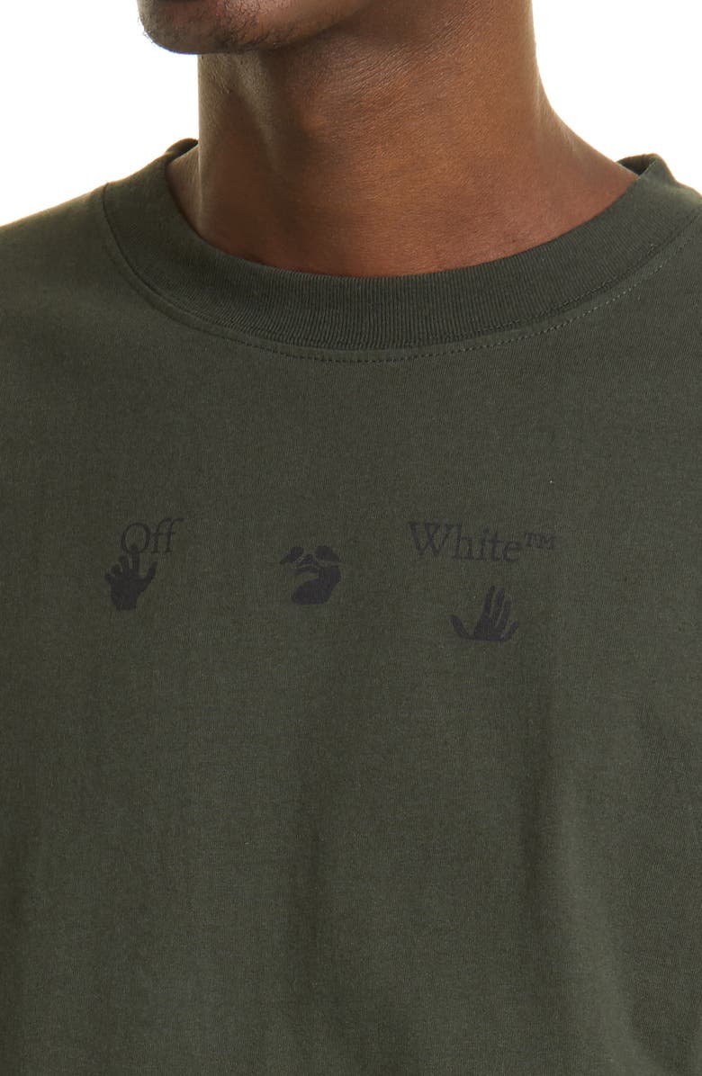 Off-White Bolt Arrow Slim Graphic Tee, Alternate, color,