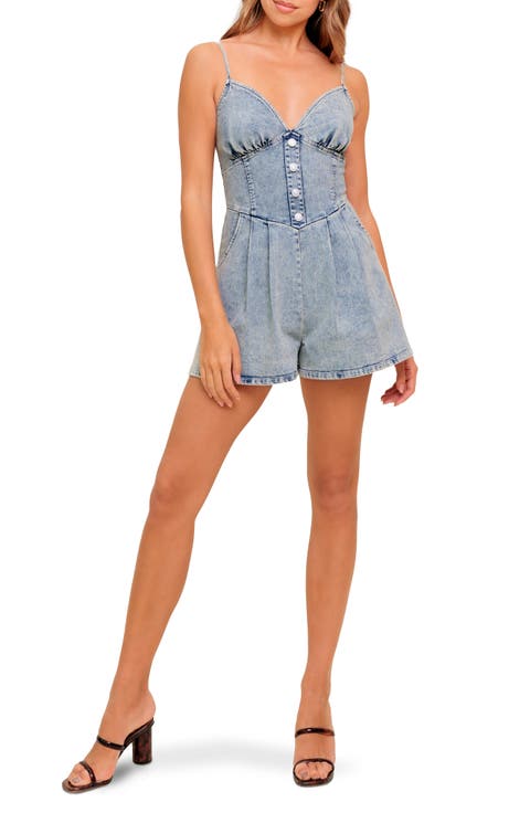 Acid Wash Romper