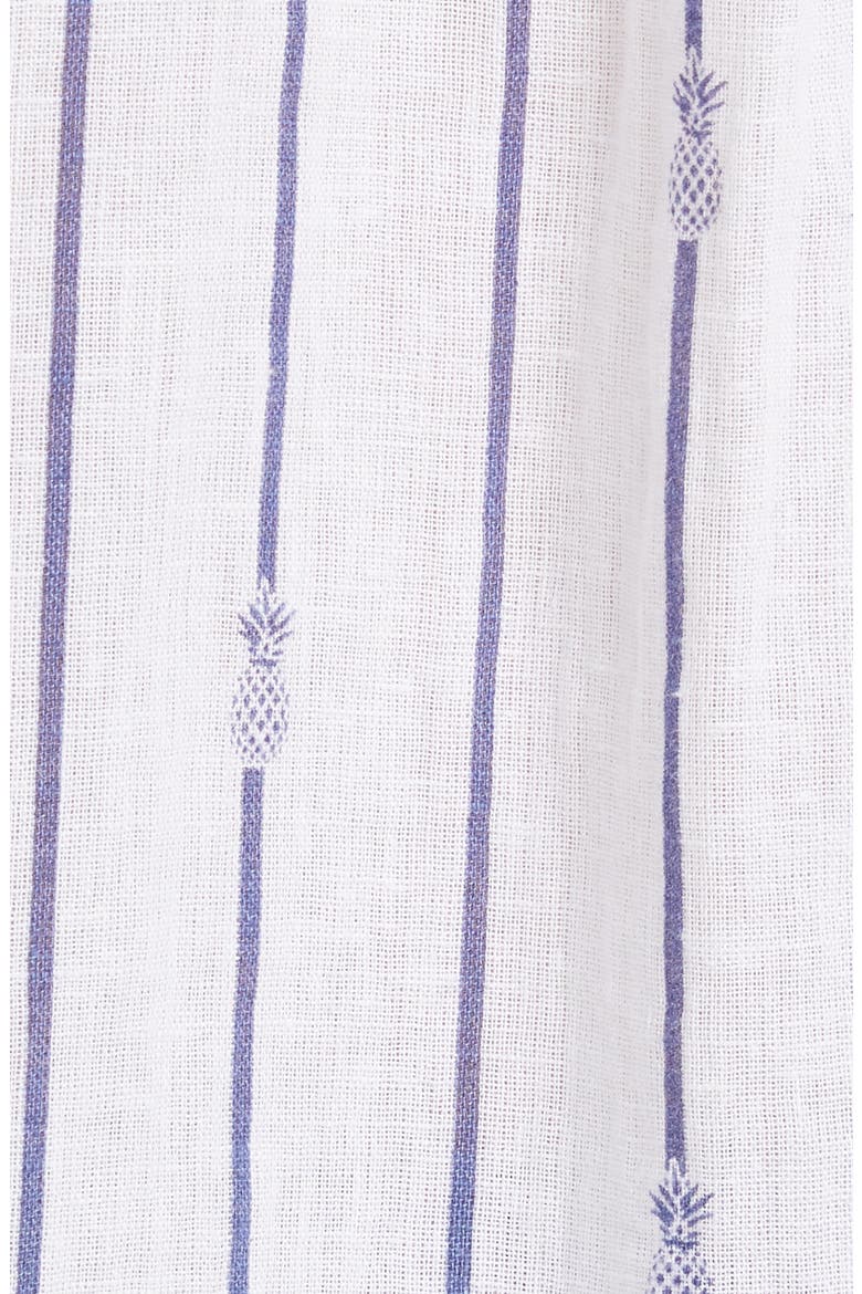 Women's Charli Stripe Linen Blend Blouse, Alternate, color, PINEAPPLE STRIPE