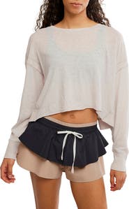 Free People FP Movement My Time Layer Open Back Crop Top