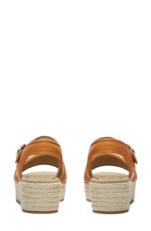 Timberland Santorini Sun Espadrille Sandal In Medium Orange Full Grain