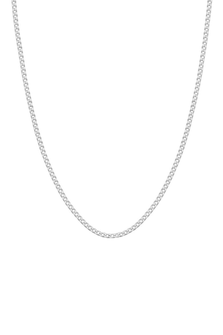 Sterling Silver Cuban Link Necklace, Main, color, SILVER