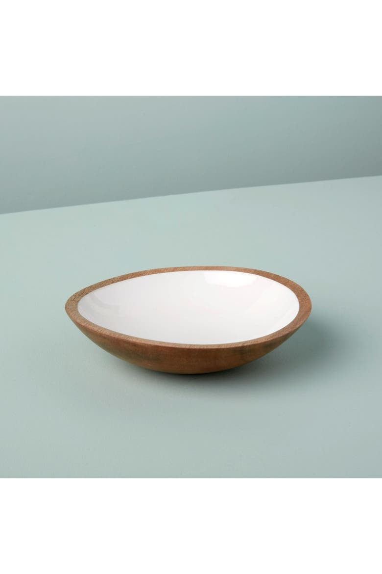Madras Shallow Bowl, Alternate, color, Brown