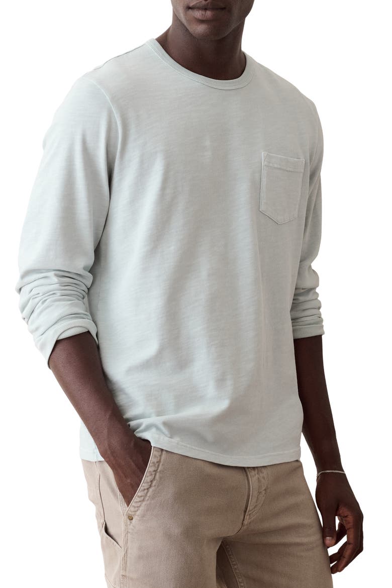 Luxe Slub Long Sleeve Pocket T-Shirt, Main, color, BALLAD BLUE