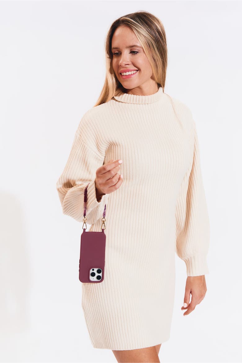 Julia Phone Wristlet Set, Alternate, color, Burgundy