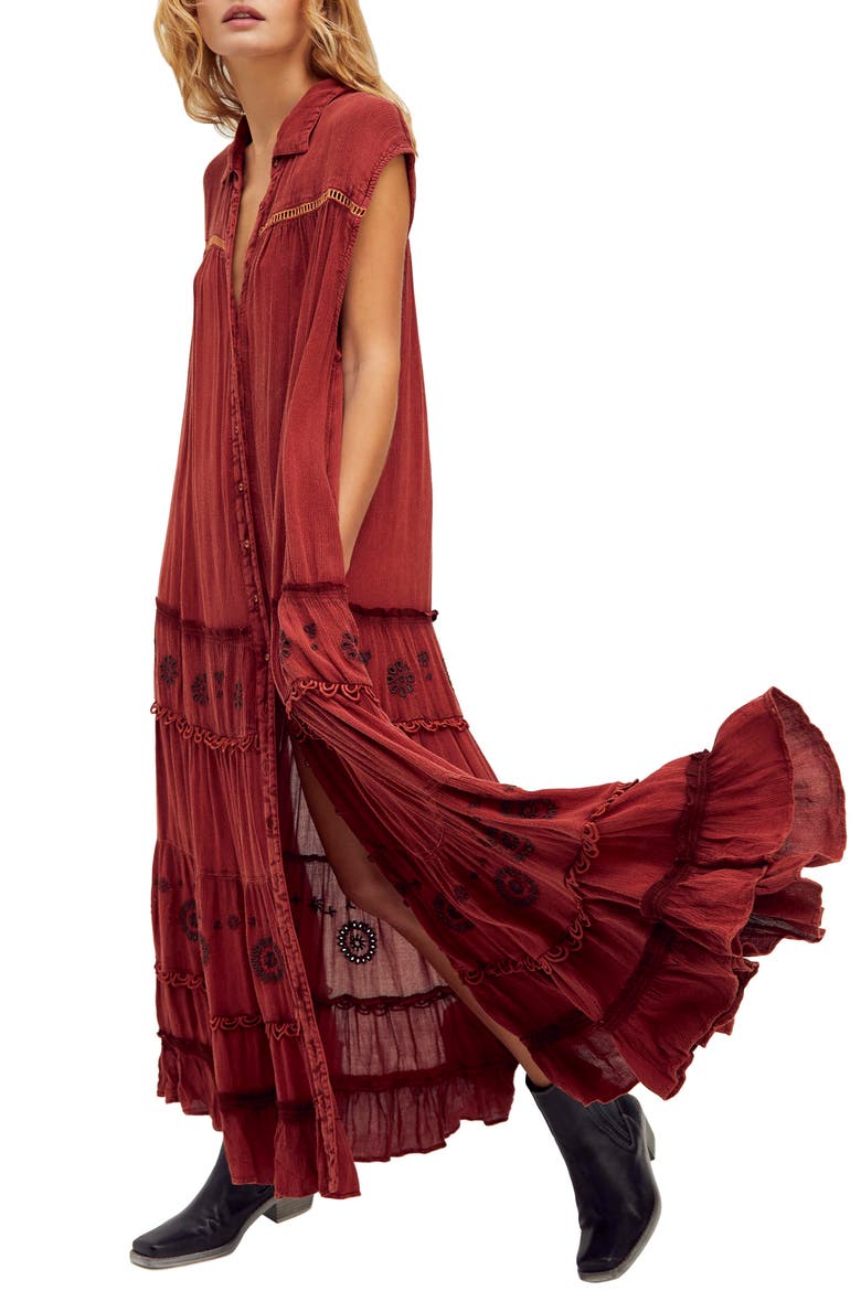 Pretty Cozy Maxi Dress, Alternate, color, BROWN