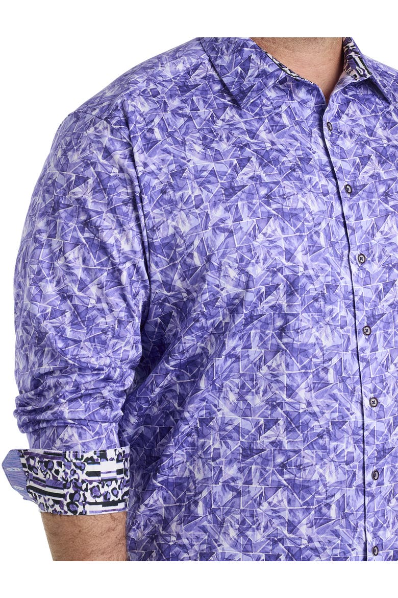 Big & Tall Kimball Sport Shirt, Alternate, color, PURPLE