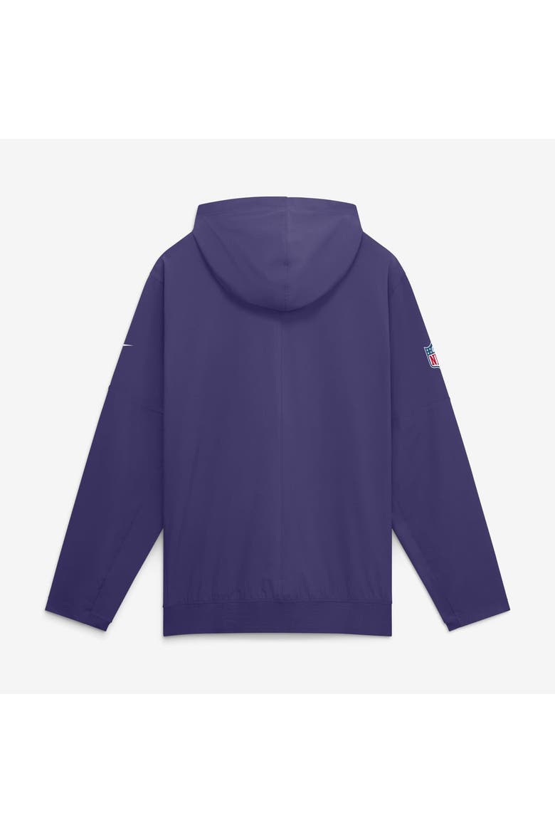 Men's Nike Purple Baltimore Ravens Sideline Broken Rules Alternate Anorak Half-Zip Hooded Jacket, Alternate, color, Purple