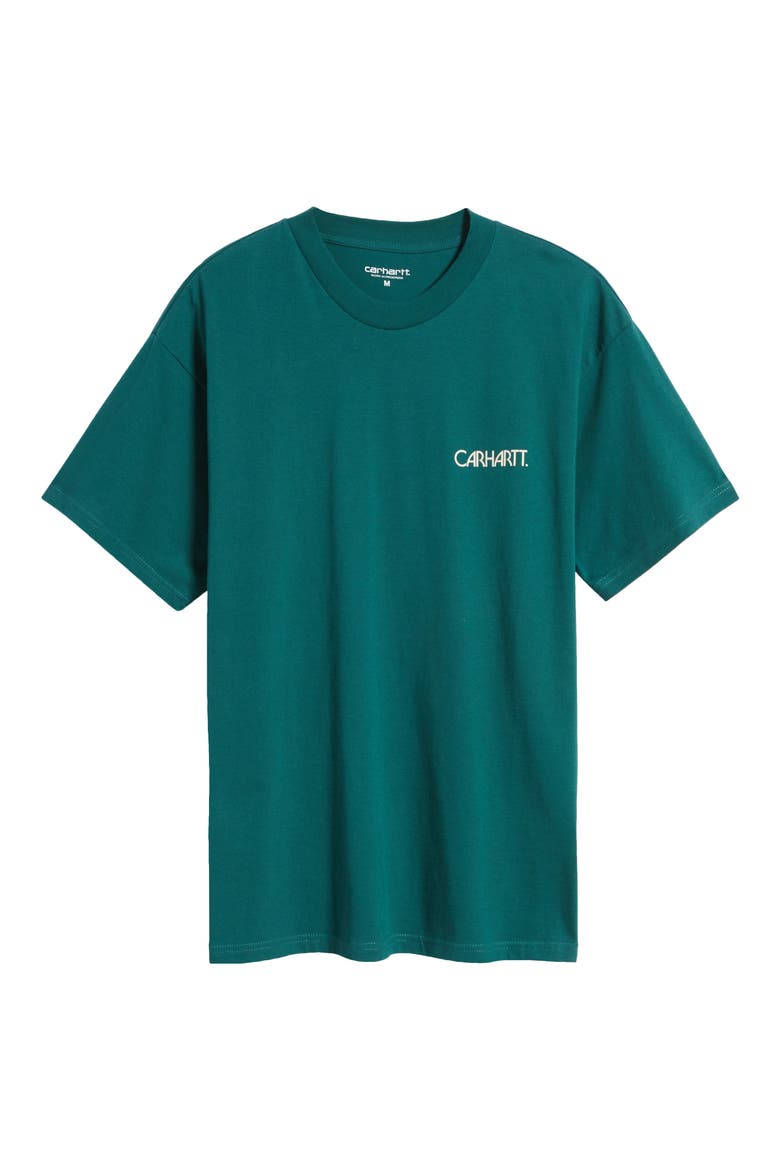 Soil Logo Graphic T-Shirt, Alternate, color, TEAL