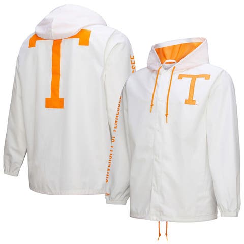 Men's Mitchell & Ness  White Tennessee Volunteers Coaches Full-Snap Hoodie Jacket