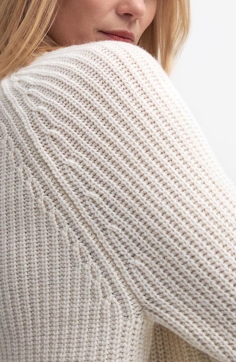Barbour Rhonda Funnel Neck Wool Blend Sweater, Alternate, color,