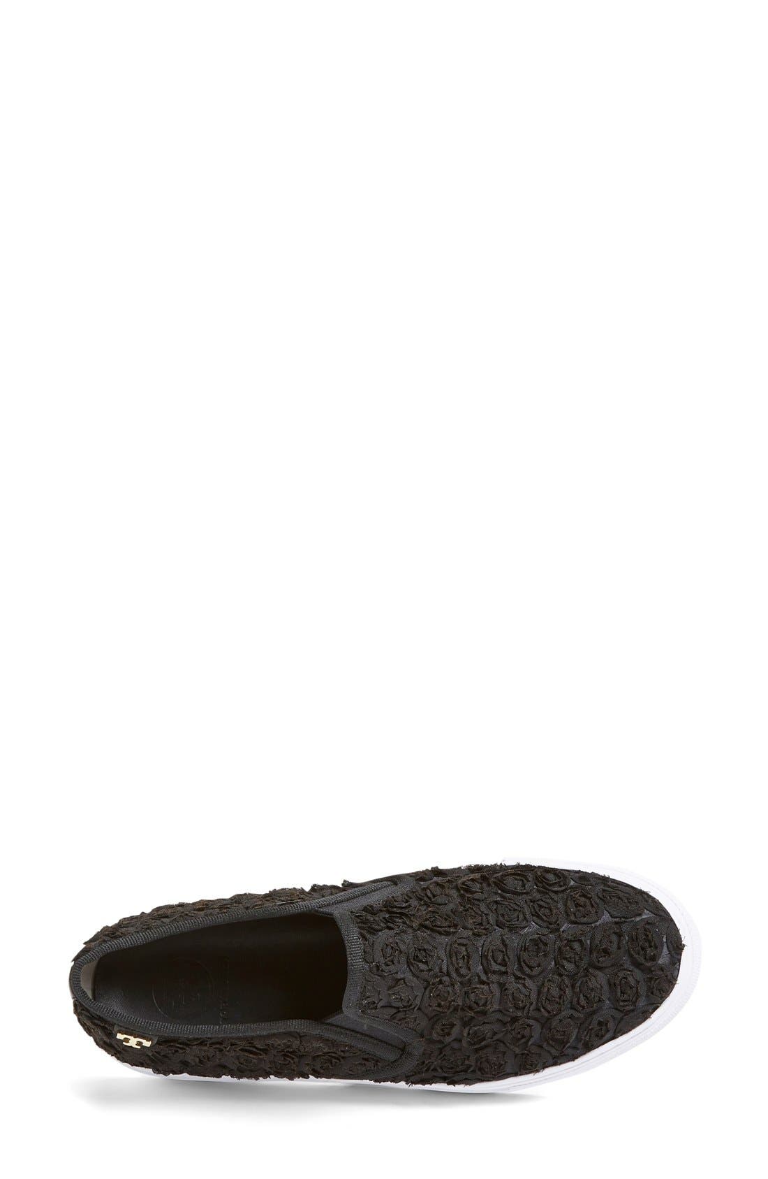 Tory Burch 'Rosette' Slip-On Sneaker, Alternate, color, 