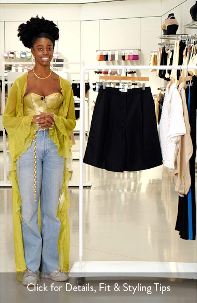 Cotton Blend Bermuda Shorts, sales video thumbnail