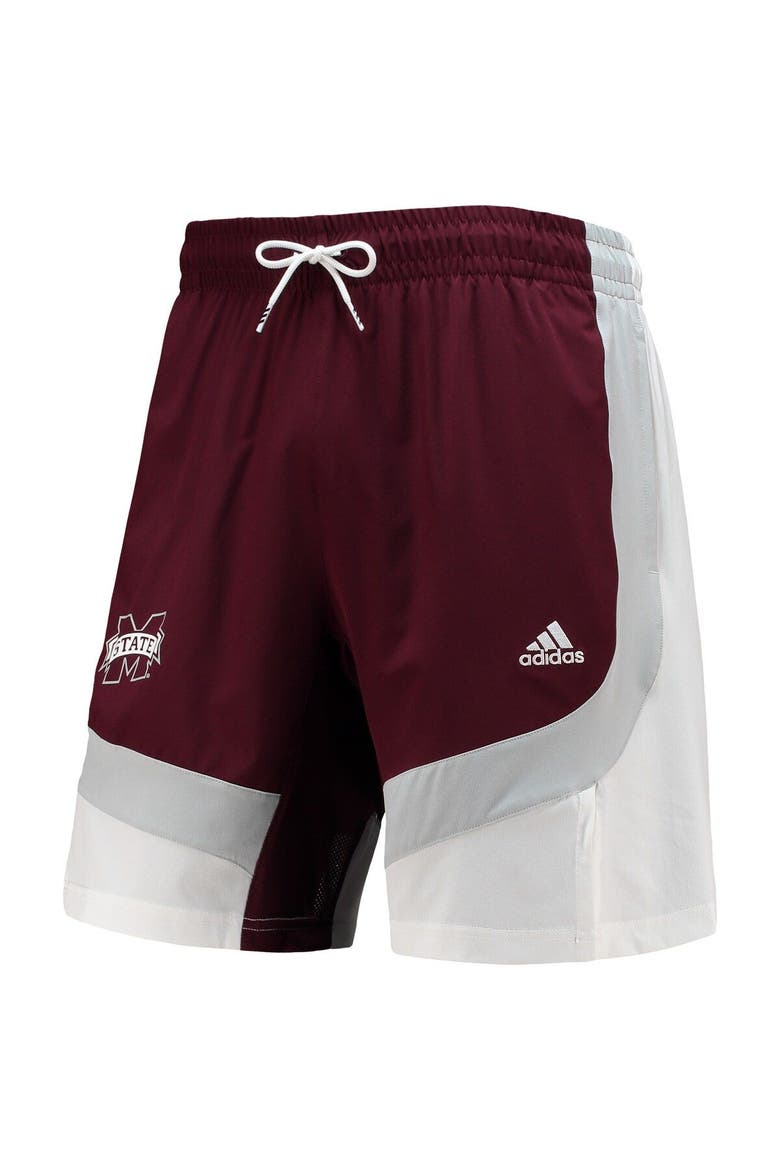 Men's adidas Maroon Mississippi State Bulldogs Swingman Basketball AEROREADY Shorts, Alternate, color, Maroon