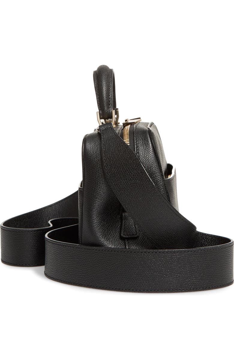 Valextra Mini Serie S Leather Top Handle Bag, Alternate, color,