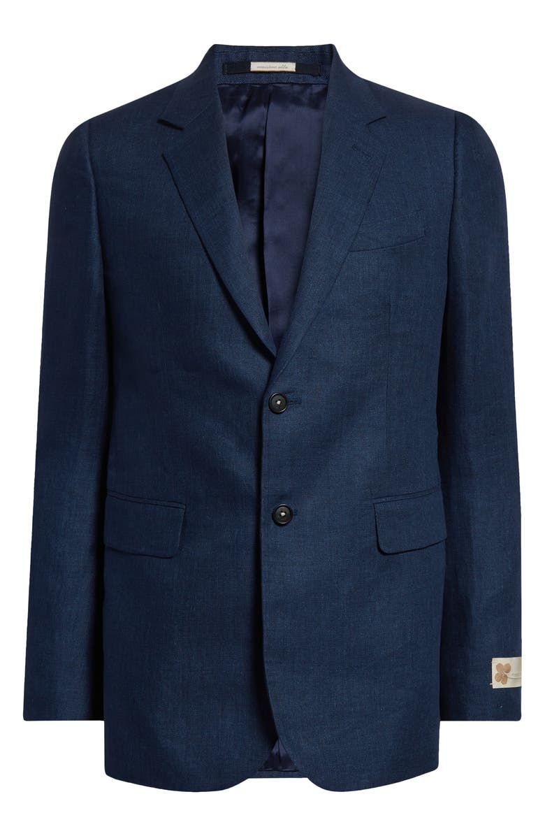 Massimo Alba Memphis Linen Blazer, Alternate, color, Blue