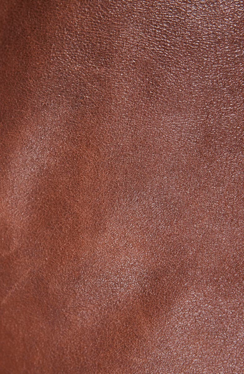 Missani Le Collezioni Vintage Leather Vest, Alternate, color, Cognac