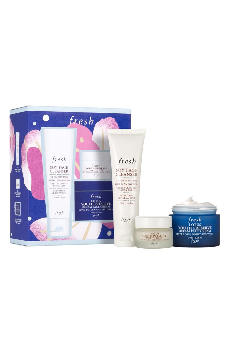 Fresh<sup>®</sup> Lotus Day & Night Skin Care Set USD $90 Value, Main, color, 