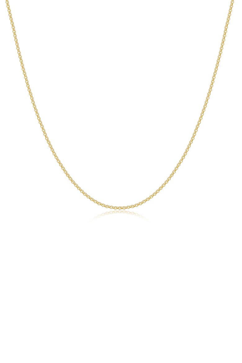 Rolo Chain Necklace, Main, color, GOLD