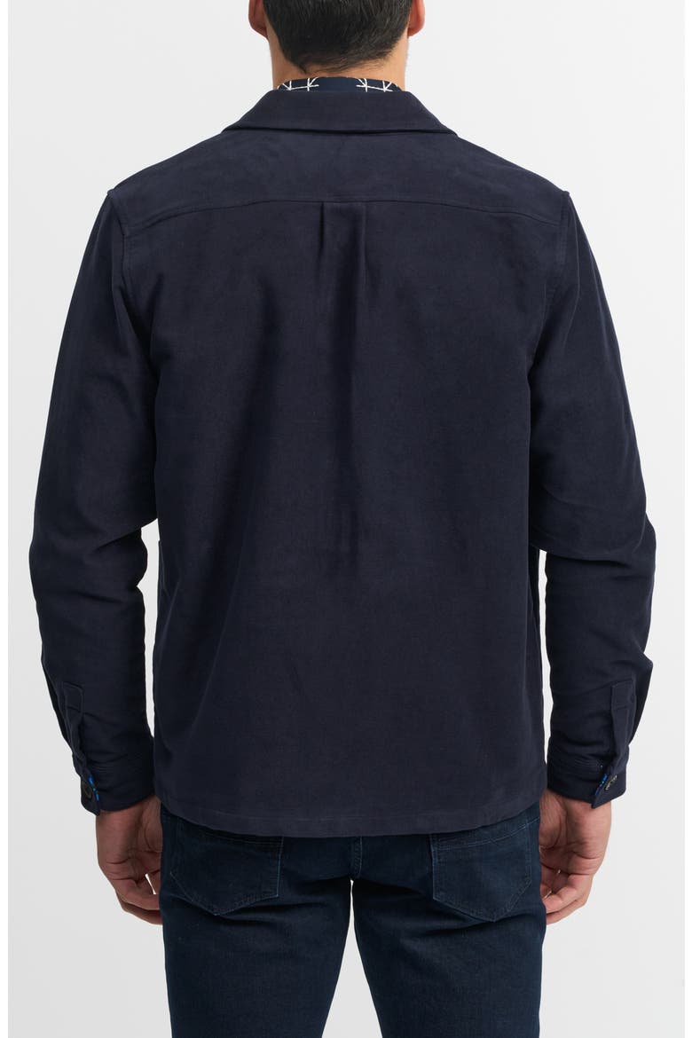 Rowland Knit Shirt Jacket, Alternate, color, NAVY