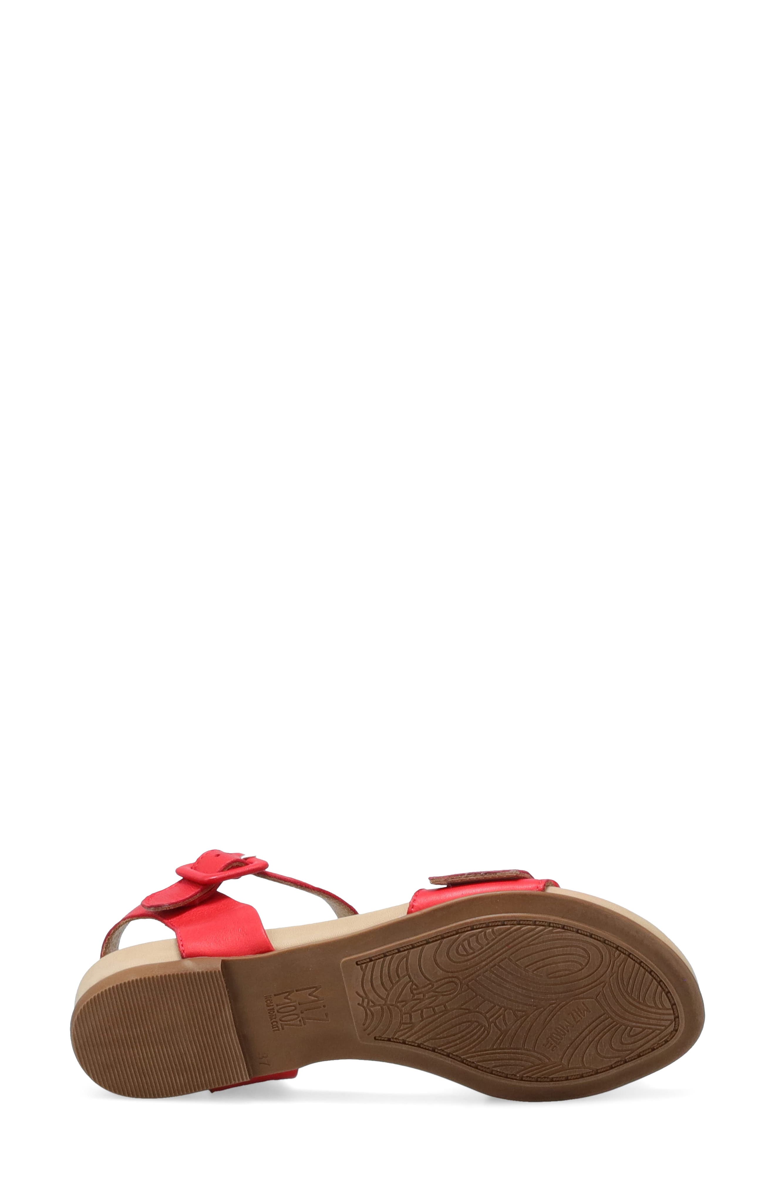 Tatum Ankle Strap Sandal, Alternate, color, SCARLET