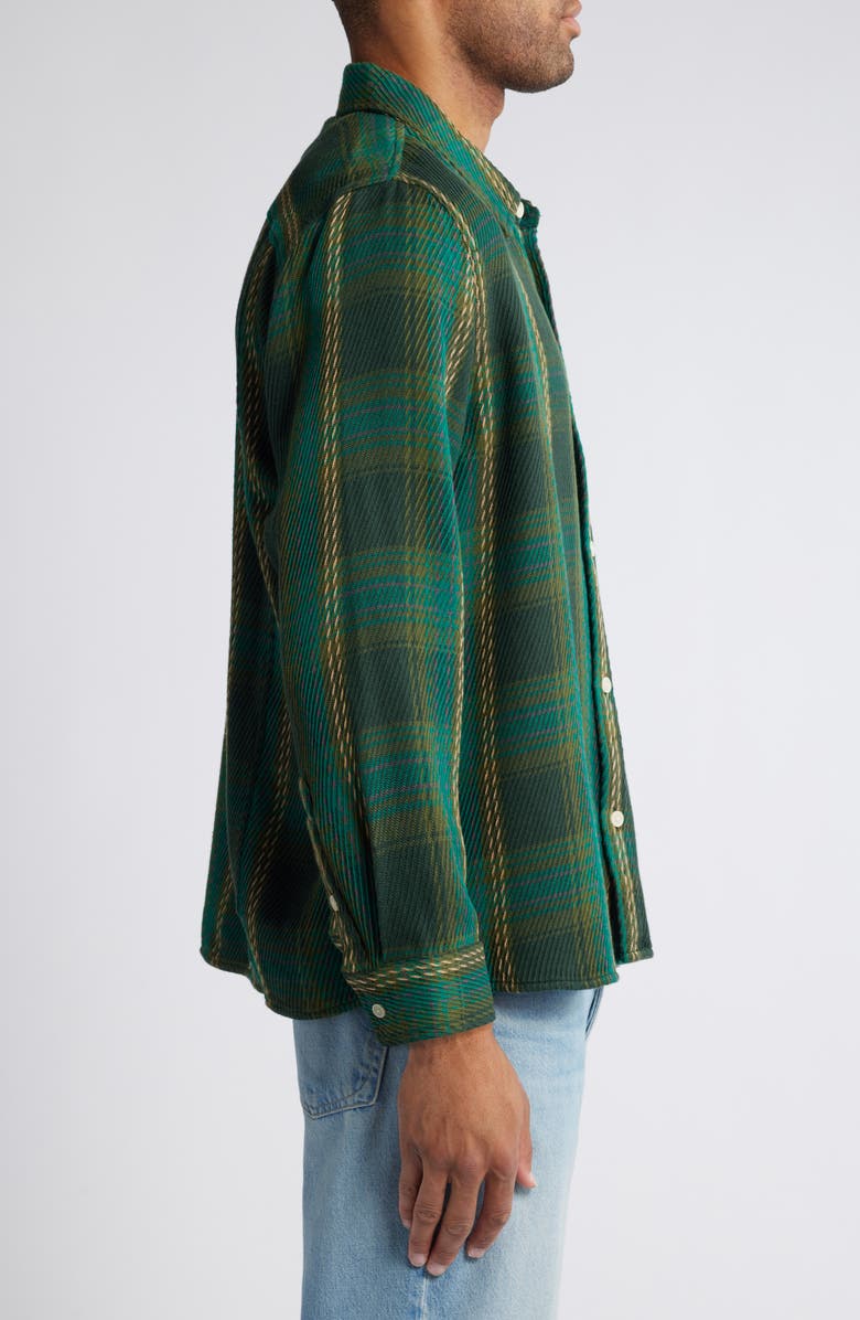 Corridor Phoenicia Plaid Organic Cotton Twill Button-Up Shirt, Alternate, color, 