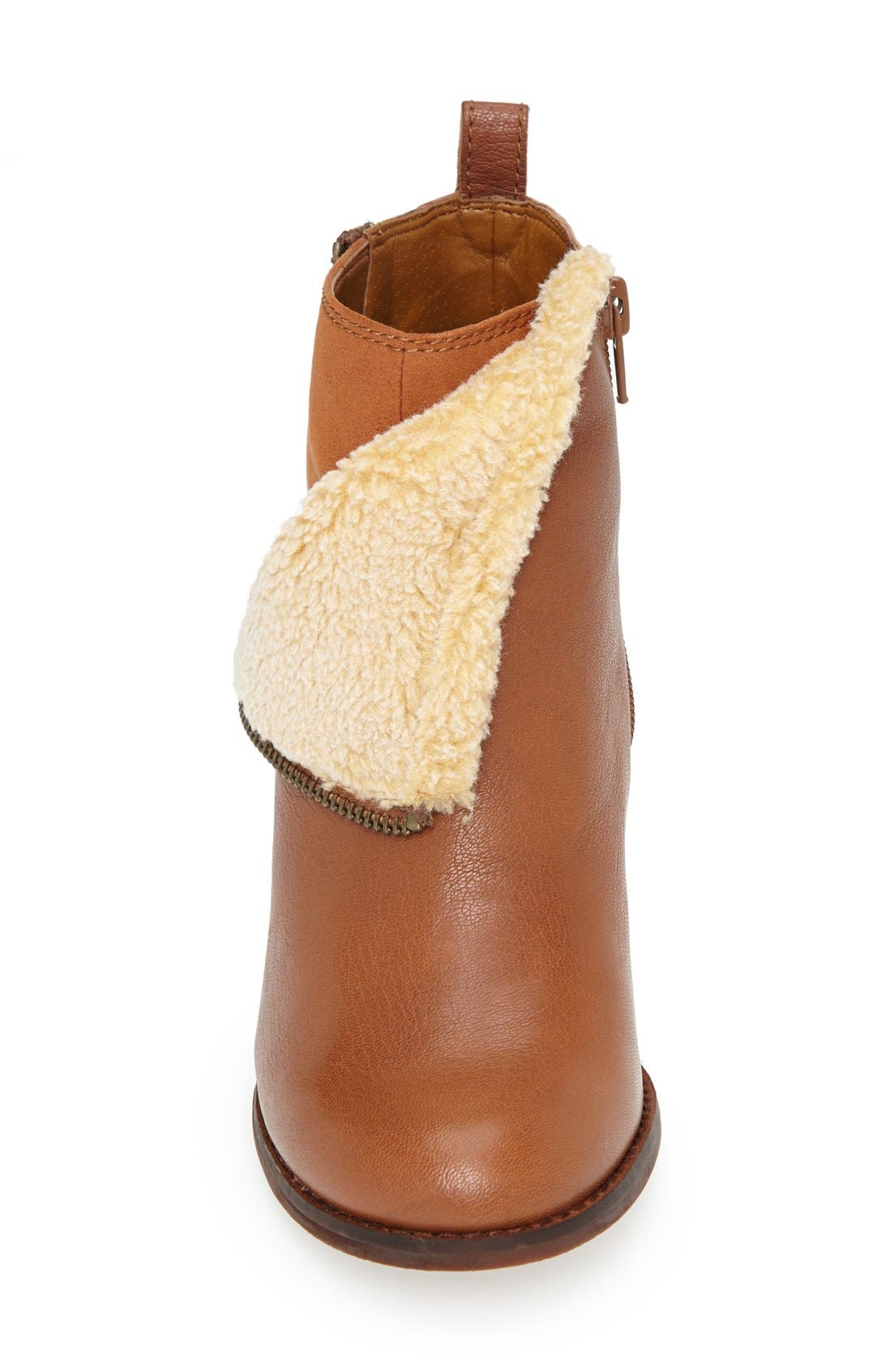 Lucky Brand 'Yorque' Wedge Leather Bootie, Alternate, color, 