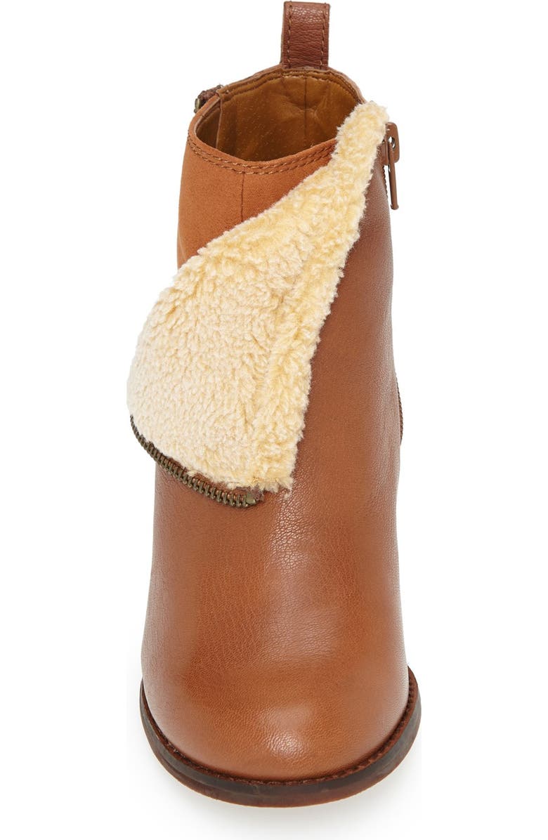 Lucky Brand 'Yorque' Wedge Leather Bootie, Alternate, color,
