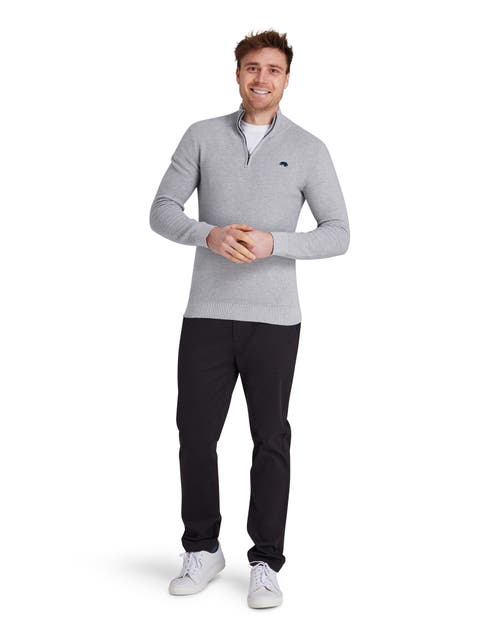 Classic Ribbed Quarter Zip Knit Jumper