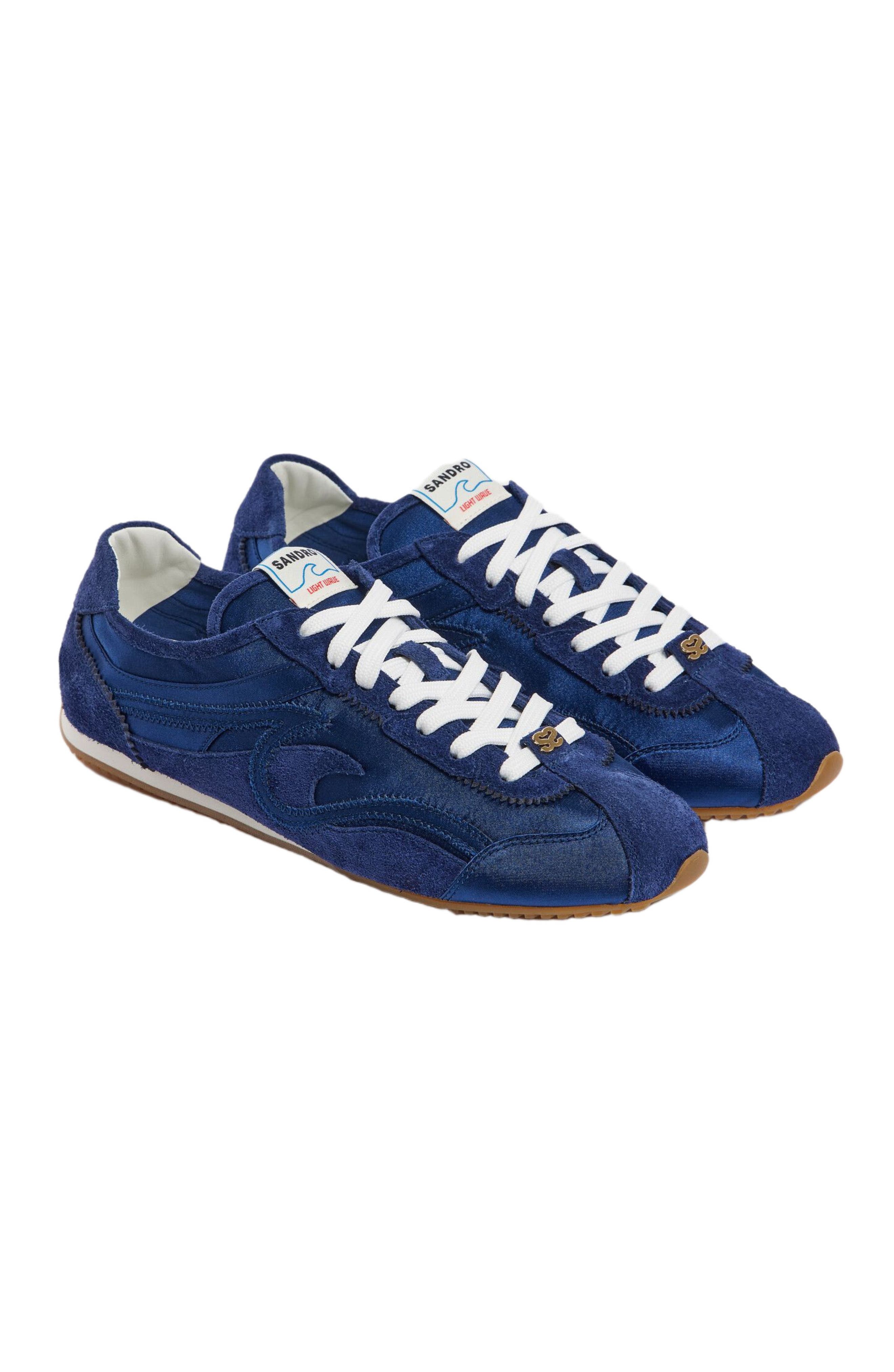 Mixed material Light Wave trainers, Main, color, Blue
