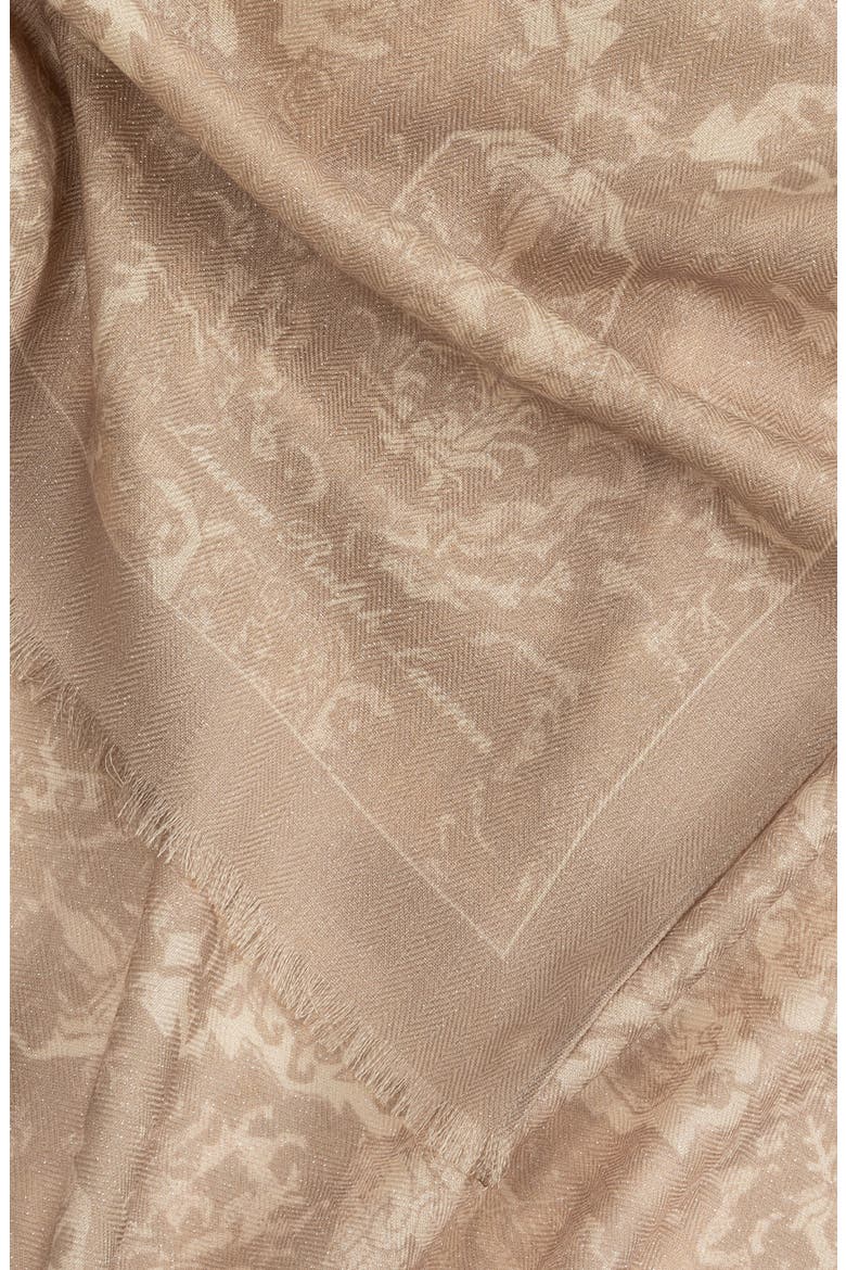 Medallion Wrap W/ Sequins, Alternate, color, Birch Tan