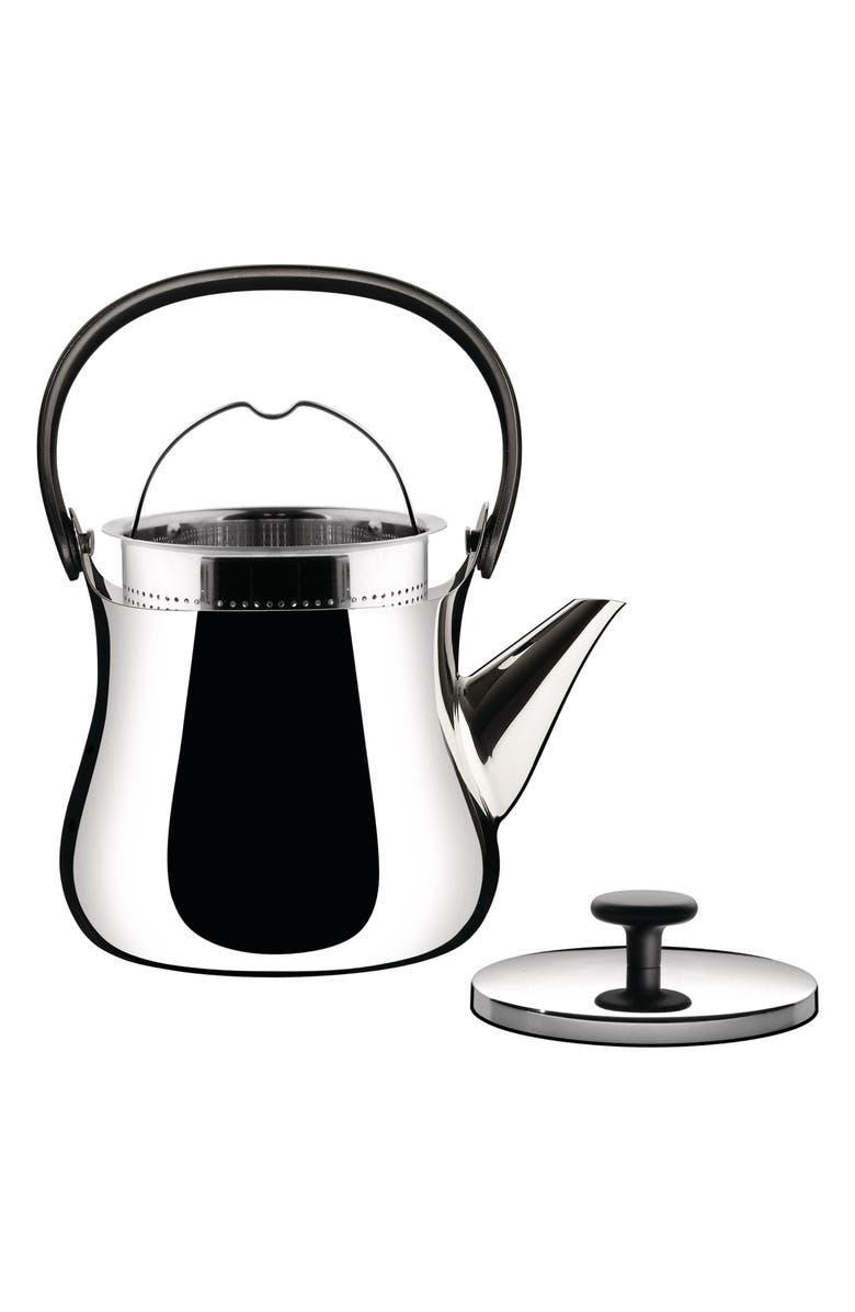 ALESSI Cha Tea Kettle, Alternate, color, Stainless Steel