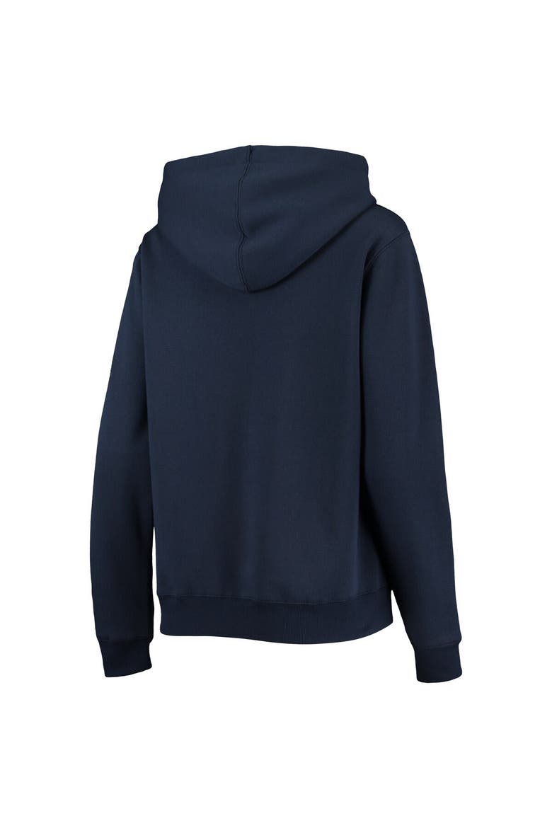 Women's Colosseum Navy Michigan Wolverines Big Logo Team Pullover Hoodie, Alternate, color, Navy
