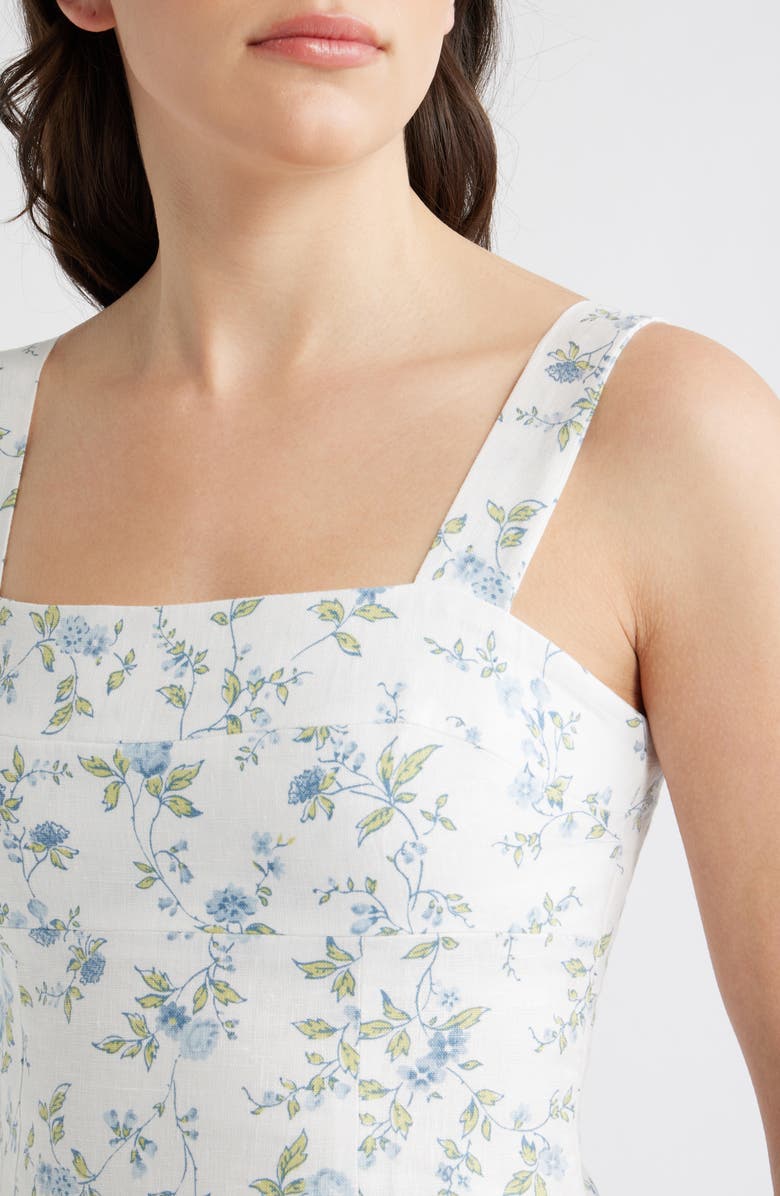 Reformation Darci Floral Linen Tank, Alternate, color, Nostalgia